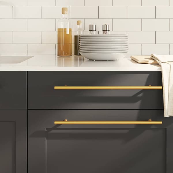 vidaXL skabsgreb, 5 stk., guld, 320 mm, rustfrit stål
