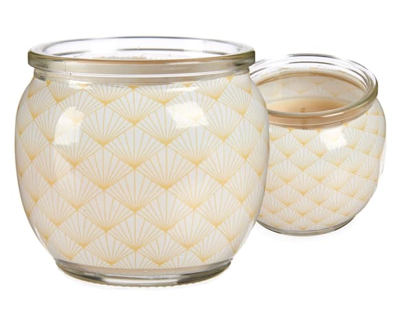 Sæt med 12 duftlys i glas - Vanilla Maracoon