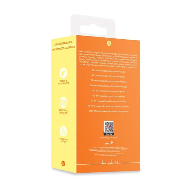 Mini uppladdningsbar Microboost-massageapparat - Orange