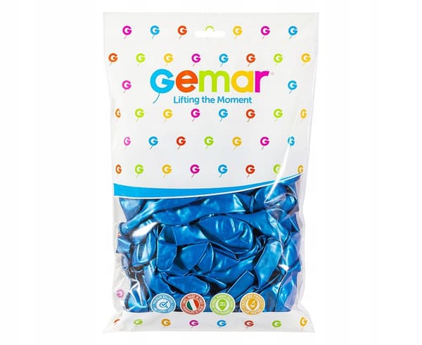 Metallisk ballong 11 Gemar Marinblå