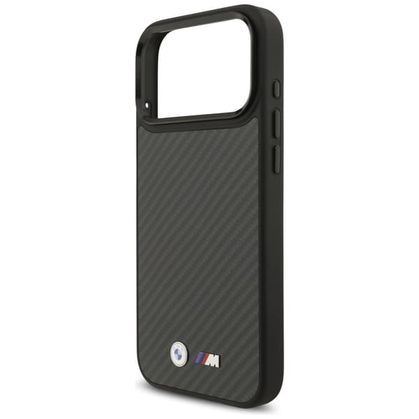 BMW M Kevlar Matt MagSafe-cover til iPhone 17 Pro Max, sort