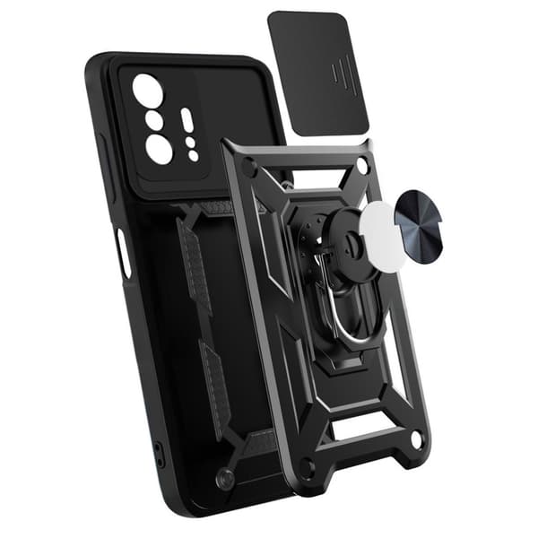 Etui til Xiaomi 11T / 11T Pro, Camshield Slide, sort