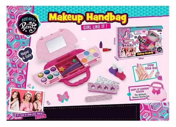 MAKEUP SÆT I KUPFERT + TILBEHØR 2705