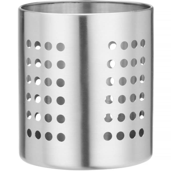 Perforeret bestikbeholder, STÅL, diameter 110 x 130 mm