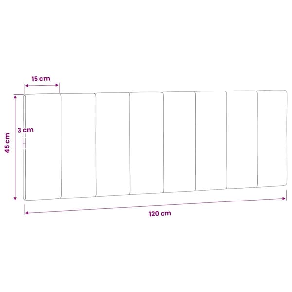 vidaXL Kudde till huvudgavel, mörkgrön, 120 cm, sammet