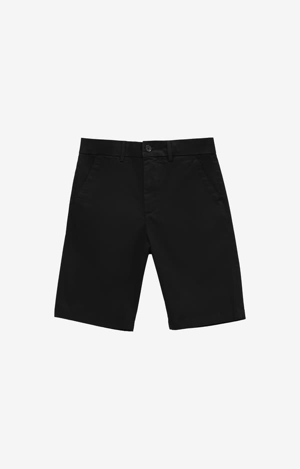 Sorte shorts med smal pasform 30