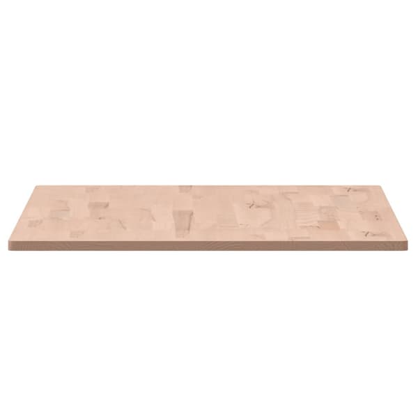 vidaXL bordplade 100x60x1,5 cm rektangulær massiv bøgetræ