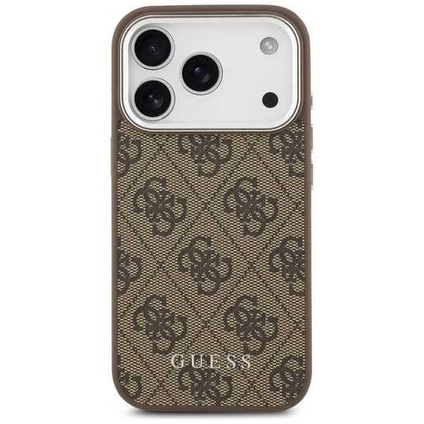Guess 4G Classic Logo MagSafe-etui til iPhone 17 Pro Max, brunt