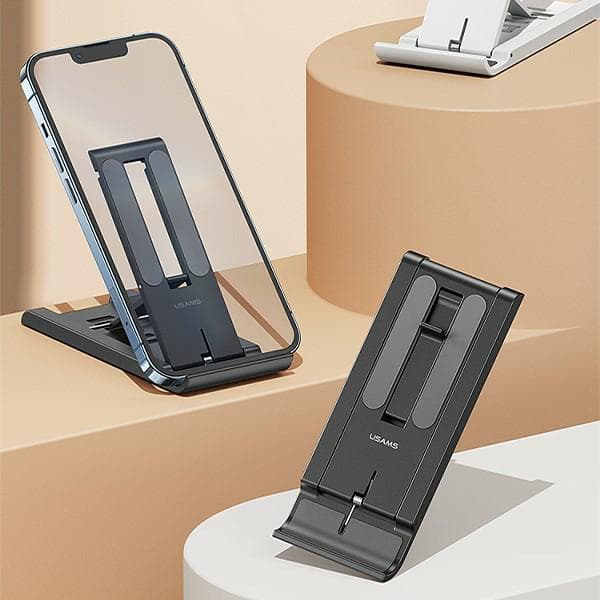 USAMS Skrivebordsholder til Telefon/Tablet, Sort