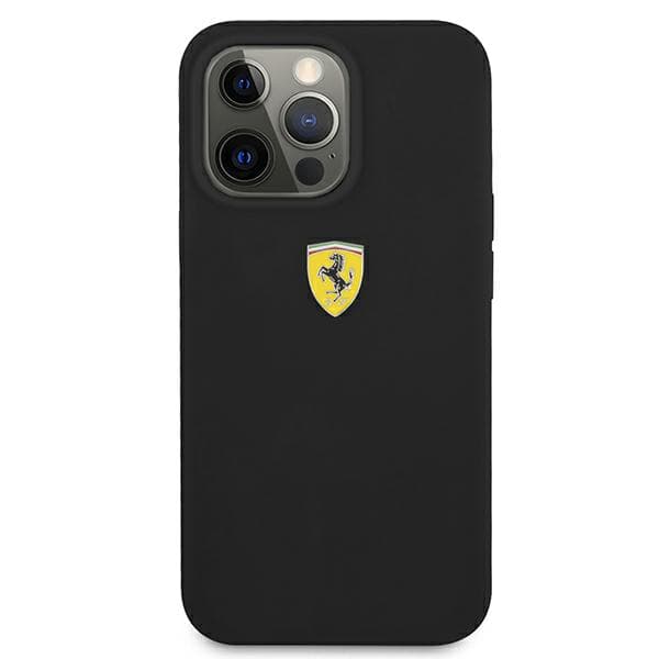 Ferrari-silikonikuori iPhone 13 Pro Maxille, musta