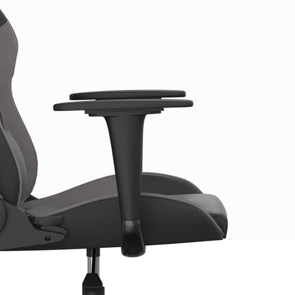 vidaXL gamingstol, sort og grå, kunstlæder