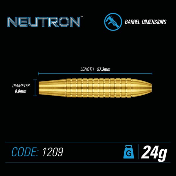 Winmau Neutron Sharp Tip Darts 22g