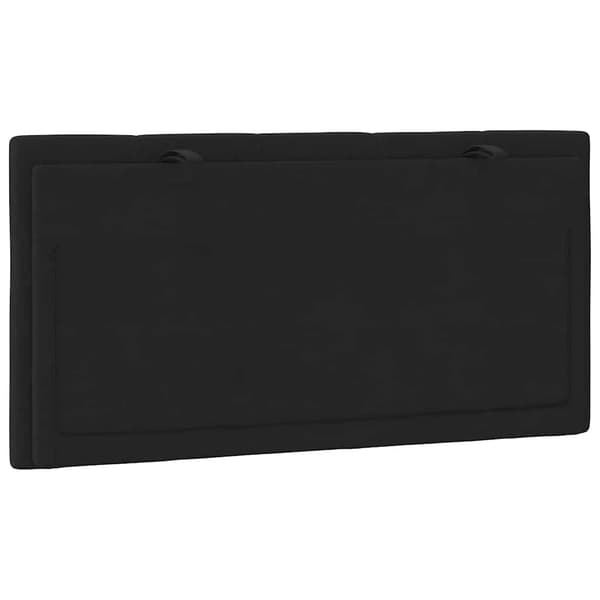 vidaXL Sängynpäädyn tyyny, musta, 100 cm, sametti