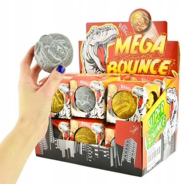 cm dinosaur hoppebold - assorterede farver