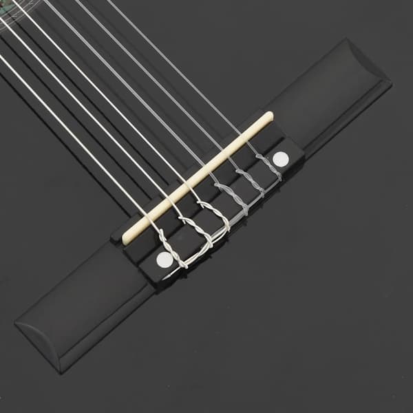 vidaXL Klassisk gitarr med cutaway, 6 strängar och equalizer, svart