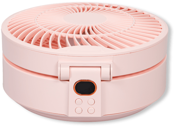 Heckermann WSK302 Rosa skrivbordsfläkt