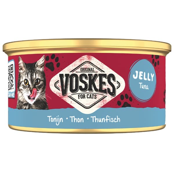 Voskes Tuna - vådfoder til katte tun i gelé 85g