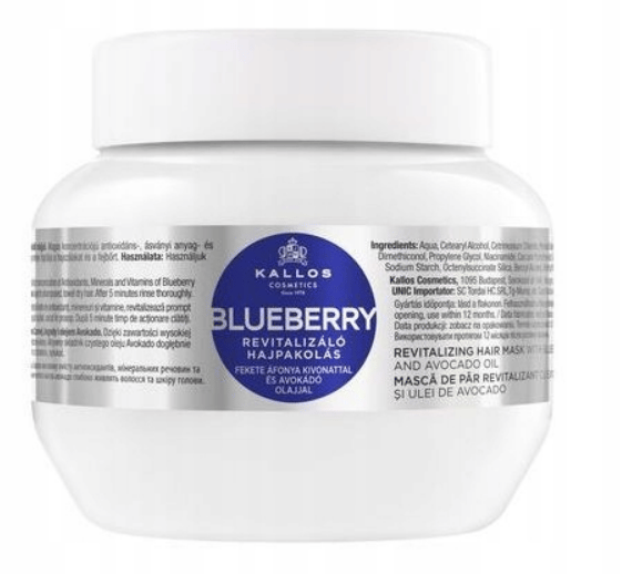 Kallos Blåbær Revitaliserende Hårmaske 275 ml