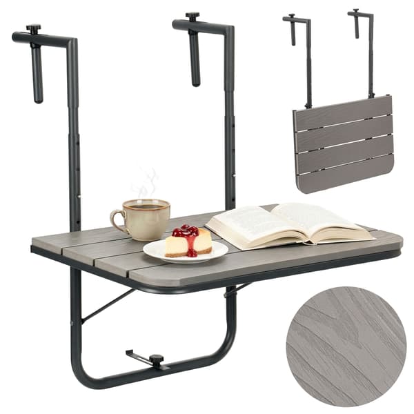 ARETTO gråt foldbart balkonbord