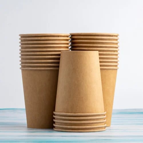 Kraftpapirskopper kaffe/te 250ml ø80mm 100 stk.