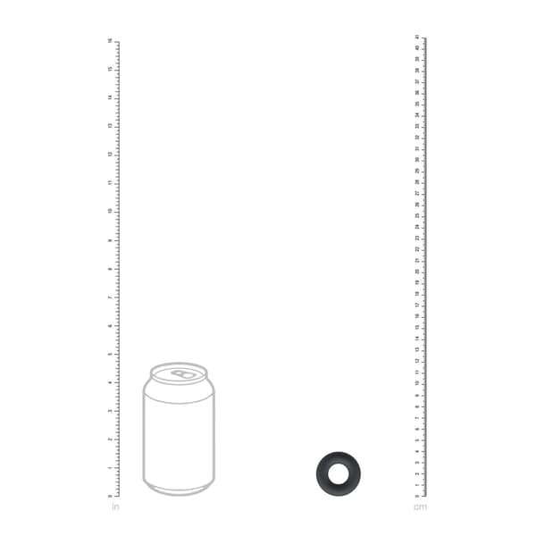 Solid Silikone Penisring - XS - Sort