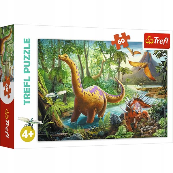 Trefl 60 pussel vandring med dinosaurierna