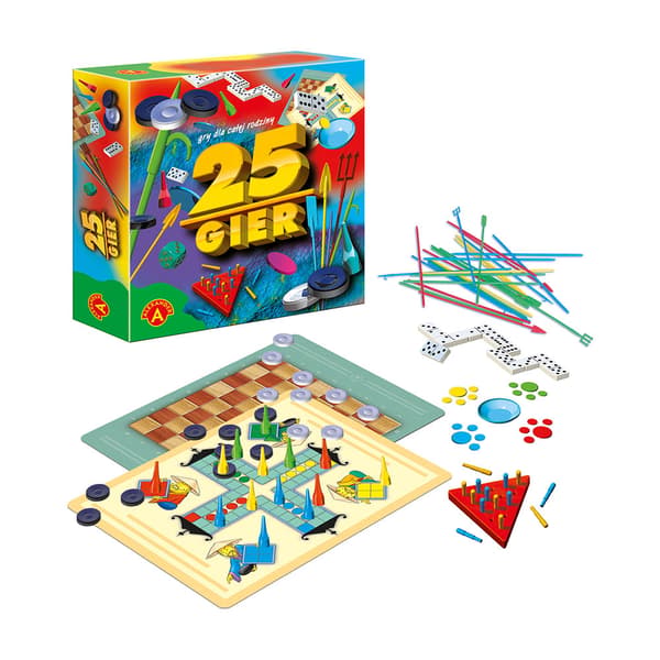 Set med 25 brädspel. Alexander brädspel
