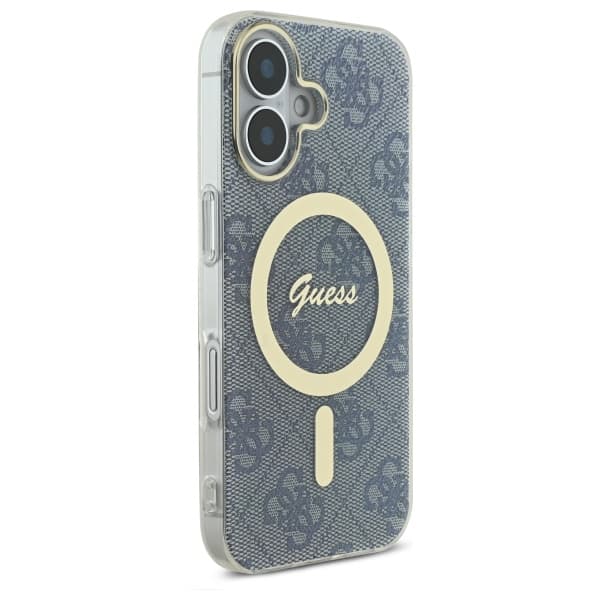 Guess IML 4G MagSafe-etui til iPhone 16, blå