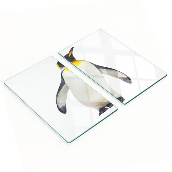 Multifunktionella dekorativa härdade köksskivor Penguin 2x30x52 cm