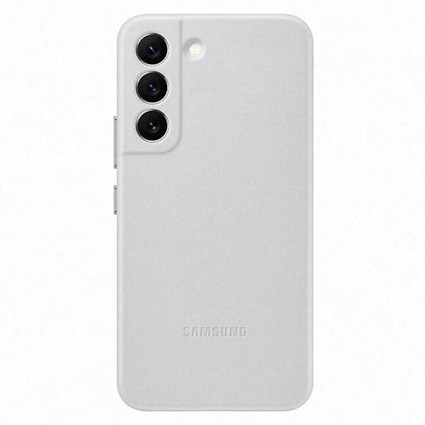 Samsung Lædercover til Galaxy S22 lysegrå