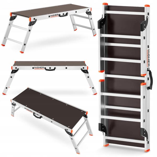 Higher klappbar arbejdsplatform i aluminium 2,48 m