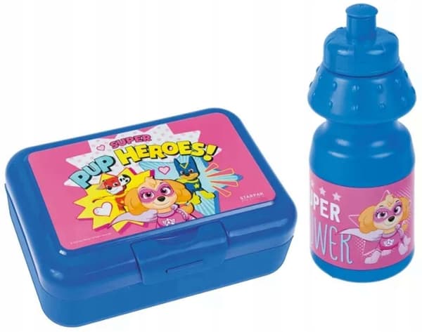 PAW PATROL FLICKA VATTENFLASKA + MATBOX.5461