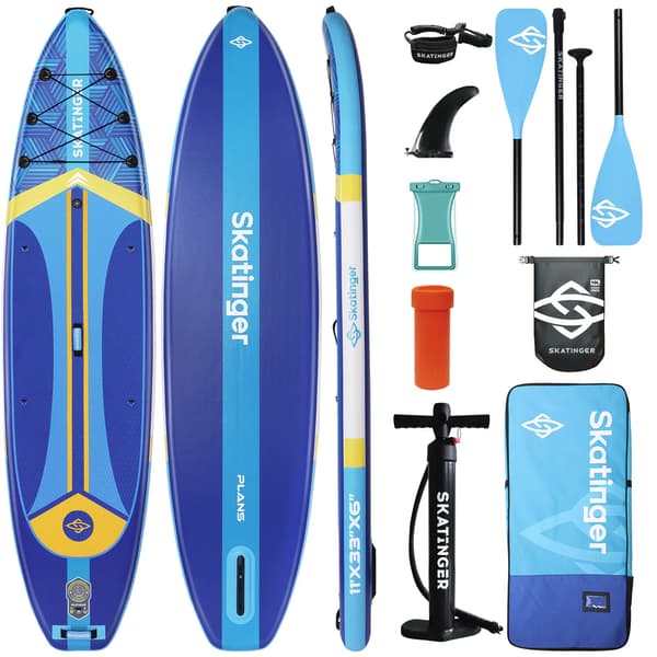 SUP Skatinger Plan S blå 335x84x15 cm touringbräda