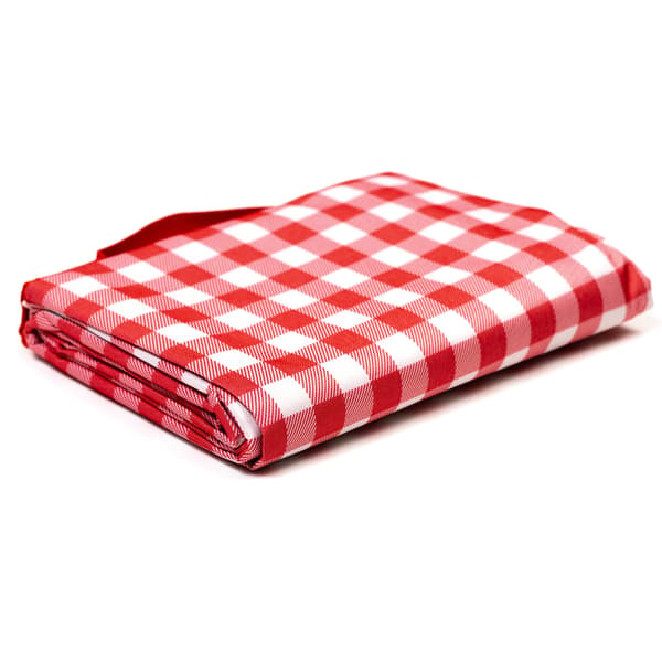 Strandpicknickfilt 195x200 cm | Rödrutig