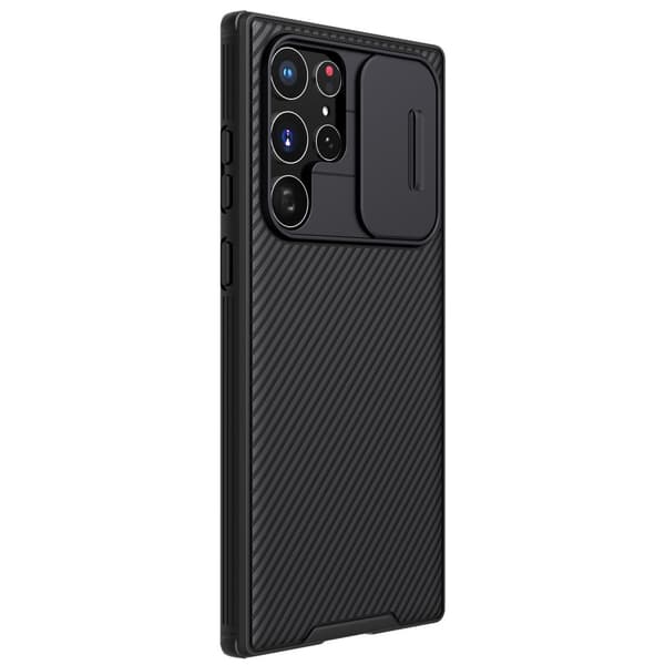 Etui til Samsung Galaxy S22 Ultra, Nillkin Armor, CamShield Pro, Sort