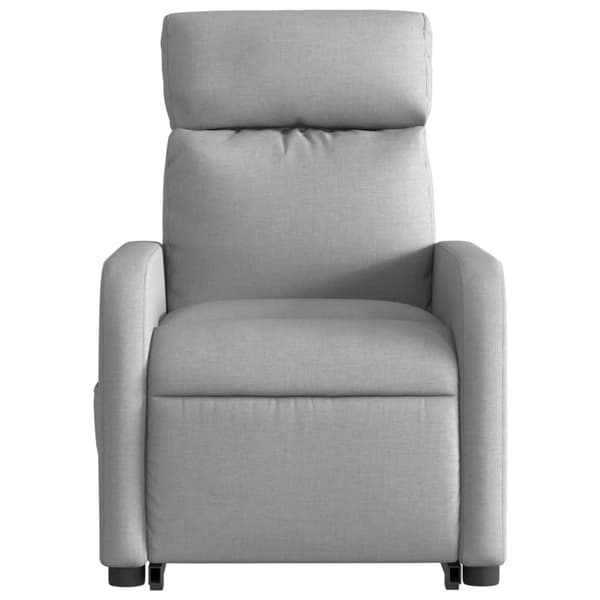 vidaXL Elektrisk lyftande massagefåtölj ljusgrå