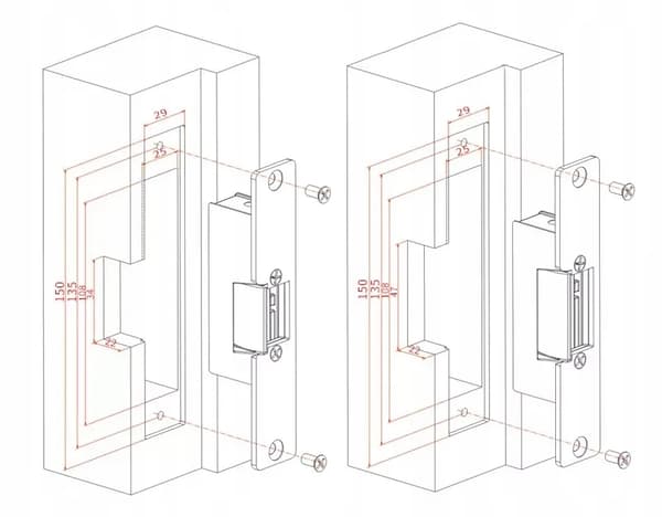 Elektrisk låsebolt LINBOX 150KA-NO