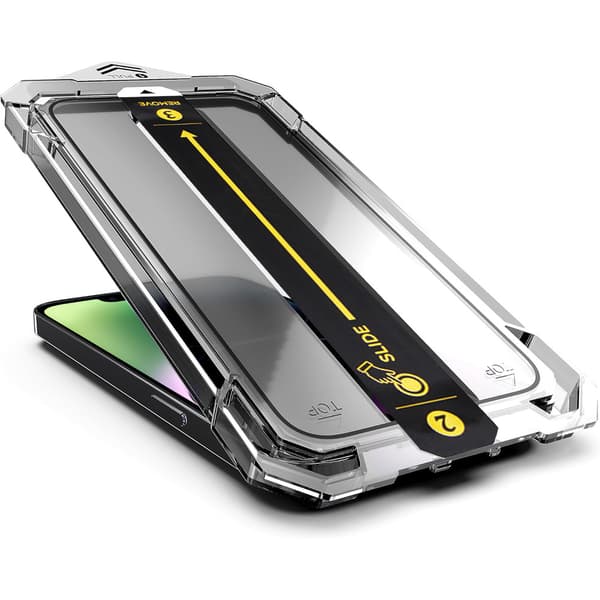 2x Härdat Glas för iPhone 13 Pro Max / 14 Plus, ERBORD Easy App Helskärmsskydd
