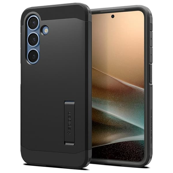 Spigen Tough Armor MagSafe-cover til Samsung Galaxy S25, sort