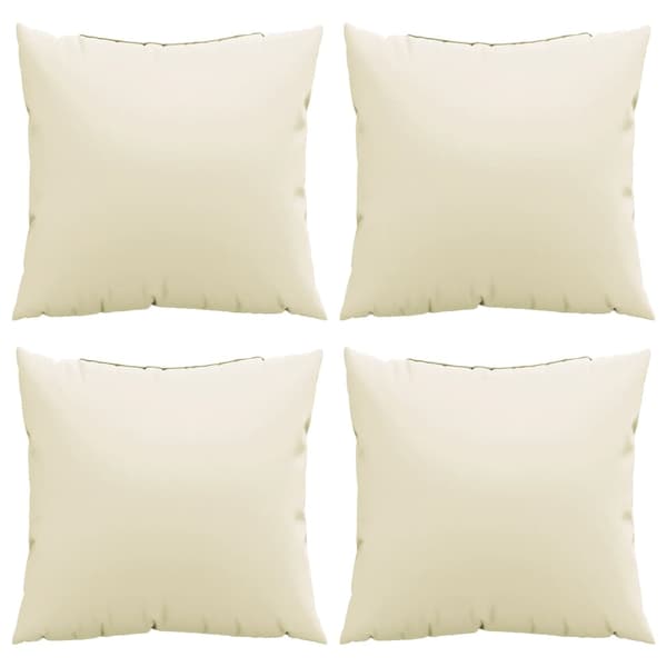 vidaXL sofahynder, 4 stk., cremefarvet, 60x60 cm, stof