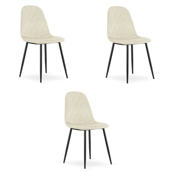 ASTI stol - beige velour x 3