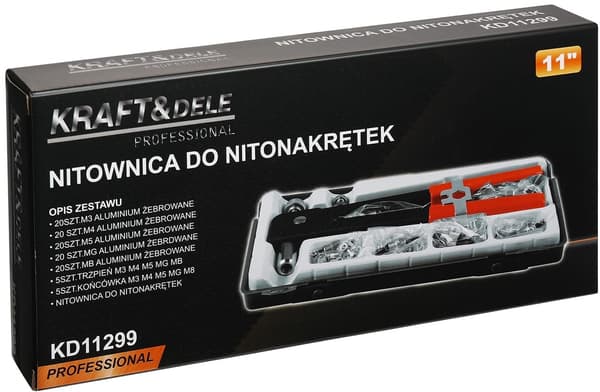 Nittepistol til rivnitter + tilbehør KD11299