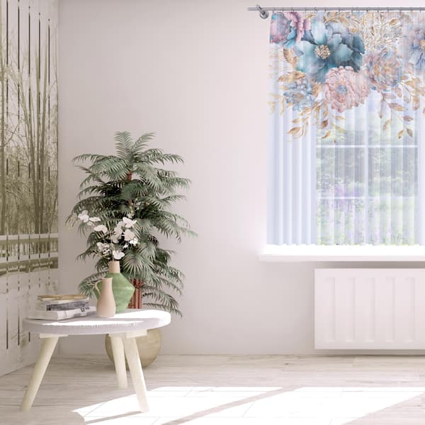 Gardin på tapetryk 150