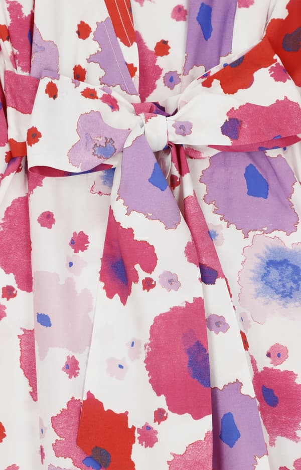 Blomsterkjole med wrap 34