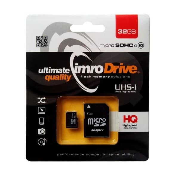 32 GB Imro+ adp 10C microSD-hukommelseskort