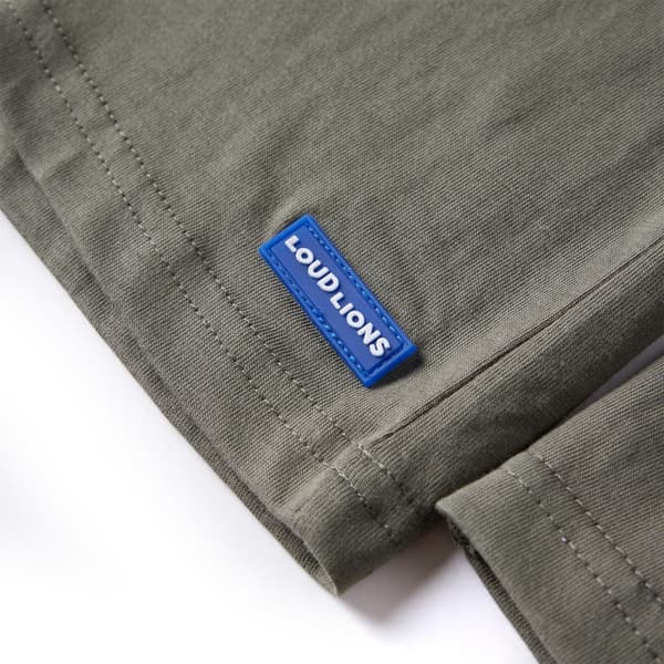 Barn långärmad t-shirt, khaki, 92