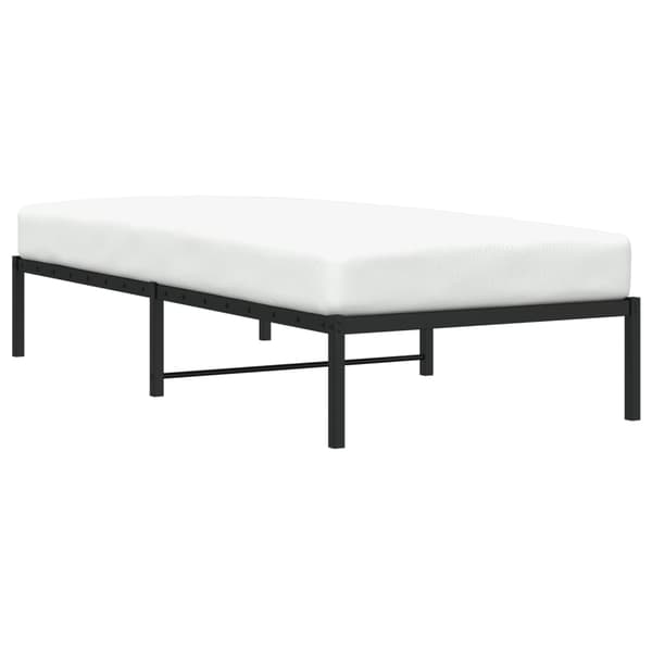 vidaXL metalsengestel sort 90x200 cm