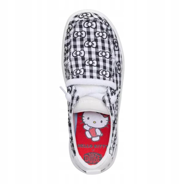 HEYDUDE WENDY NOVA HELLO KITTY 44738 |38| SORT HVID