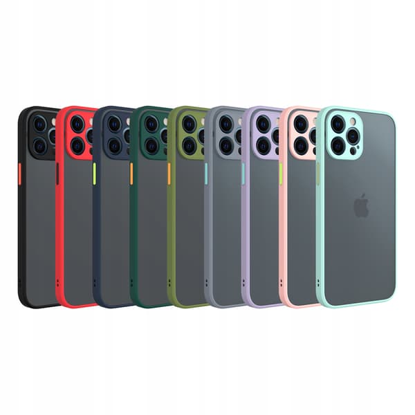 Fodral till IPHONE 13 PRO MAX MILKY SKAL BLÅ BAKSIDA + GLAS