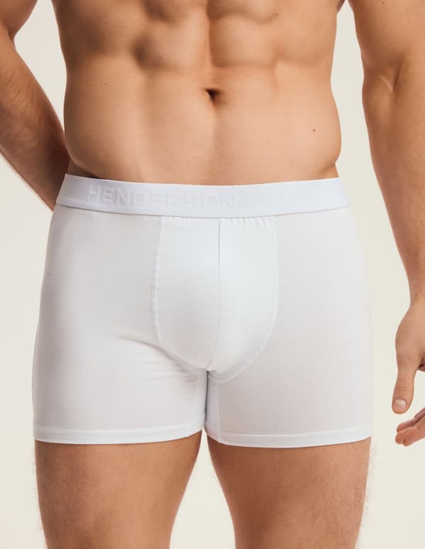 Henderson Move Boxershorts (Långa Ben) 2-pack | Vit L